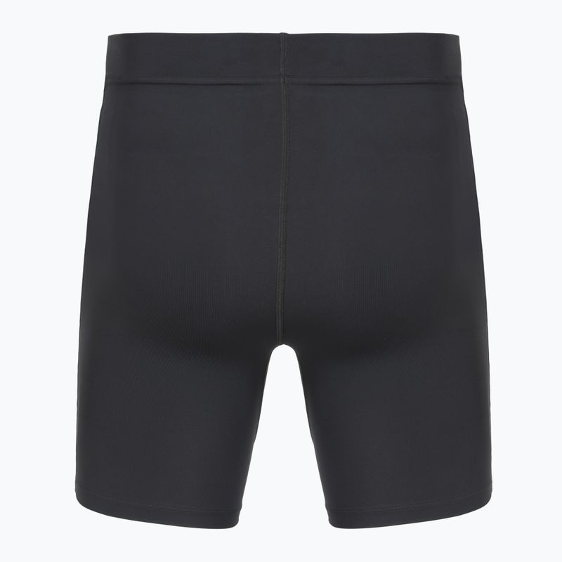 Férfi futó leggings Under Armour Launch Half Tights black/black/metallic silver 2