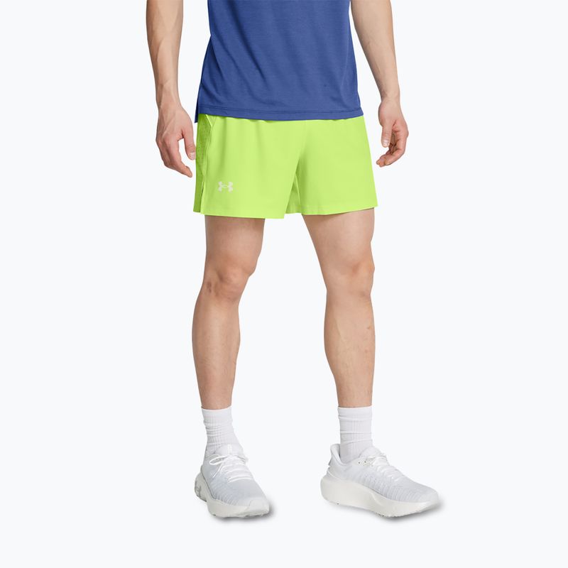 Under Armour Launch Elite 5" morfzöld/morfzöld/reflektív férfi futónadrág