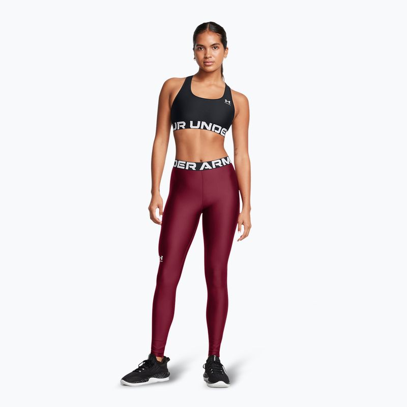 Under Armour HeatGear kardinál/fehér női leggings 2