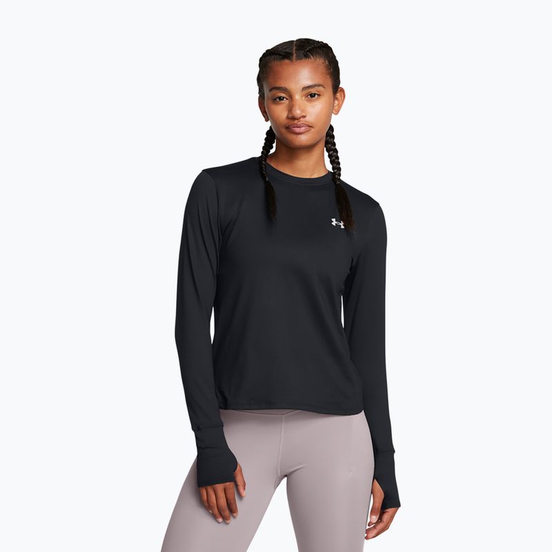 Under Armour Pro fekete/fényvisszaverő női futó hosszú ujjú ruha