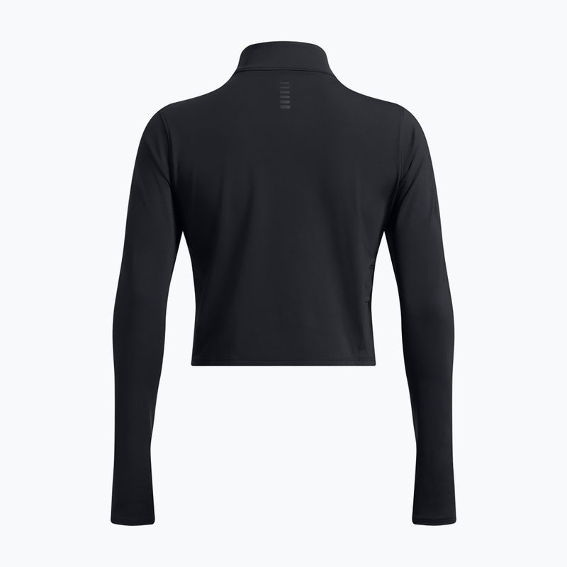 Under Armour Launch Elite Half Zip fekete/fényvisszaverő női futó hosszú ujjú ruha 4