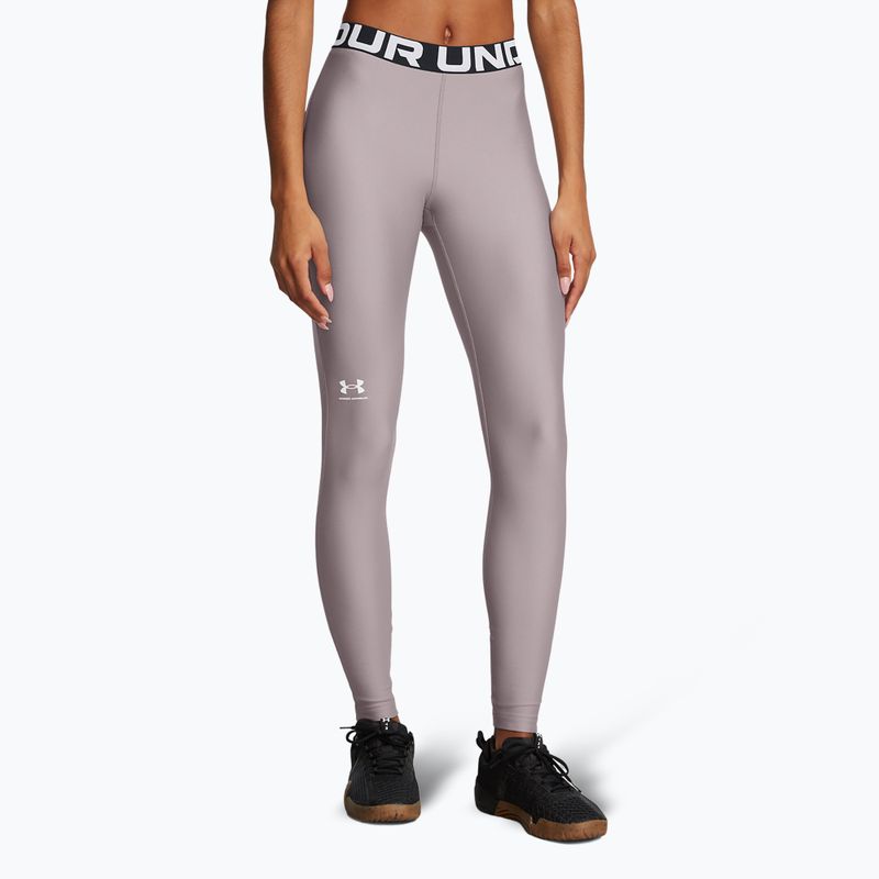 Under Armour HeatGear tetra szürke/fehér női edző leggings