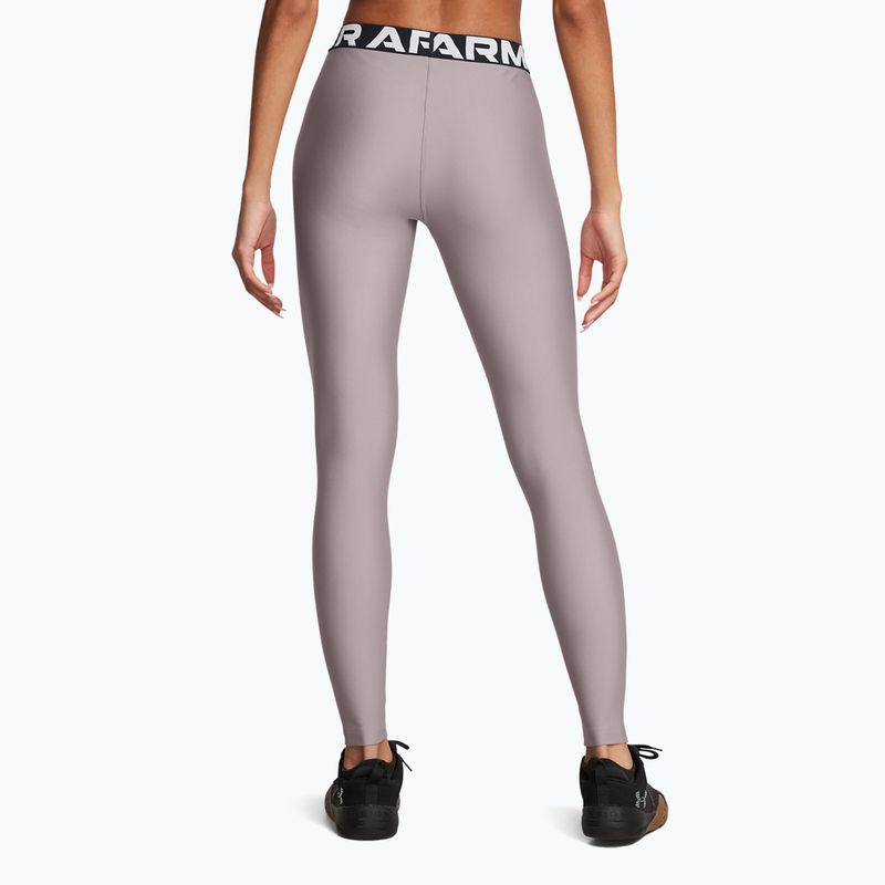 Under Armour HeatGear tetra szürke/fehér női edző leggings 3