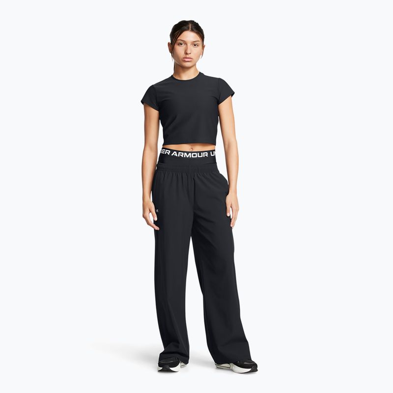 Under Armour női nadrág Rival Wide Leg fekete / fehér 2
