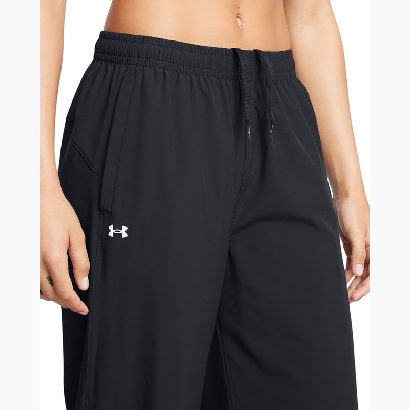Under Armour női nadrág Rival Wide Leg fekete / fehér 4
