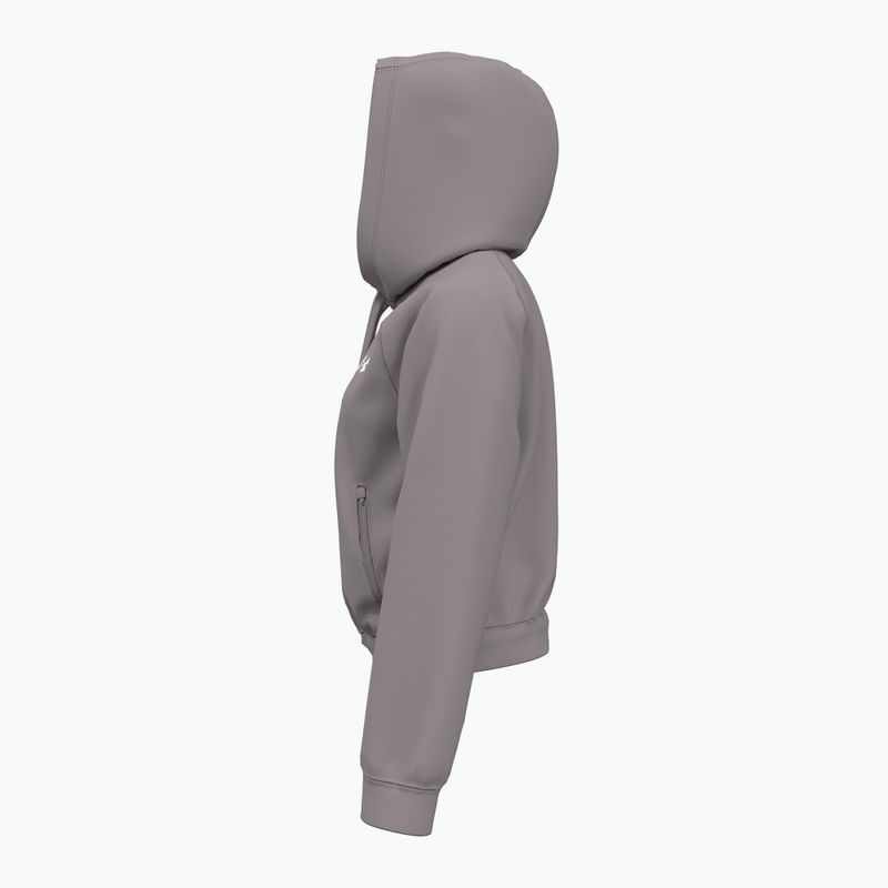 Női pulóver Under Armour Pro Fleece Hoodie tetra gray/white 4