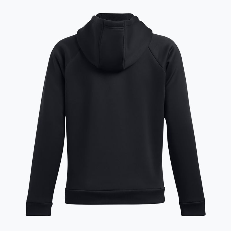 Női Under Armour Fleece kapucnis pulóver UA Armour fekete/fehér 2