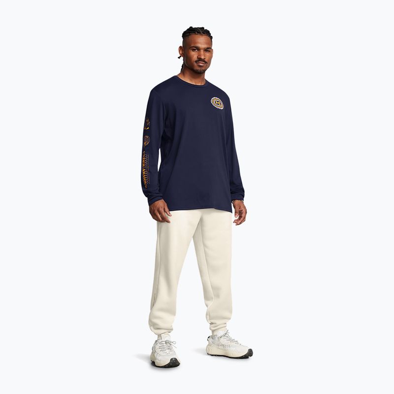 Férfi Under Armour Fleece Pro Joggers csúcsfehér/khaki alapon 2