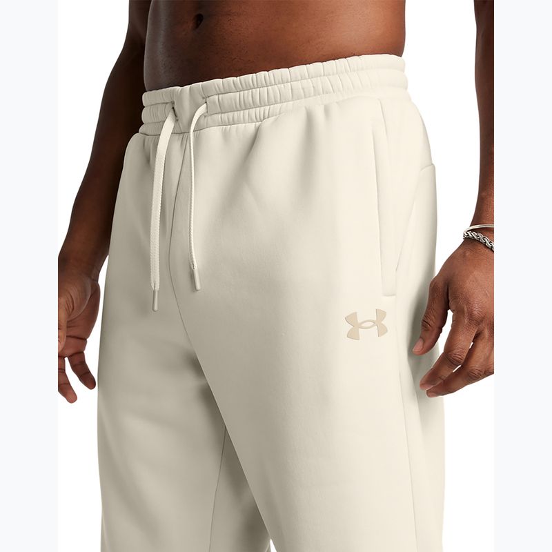 Férfi Under Armour Fleece Pro Joggers csúcsfehér/khaki alapon 4