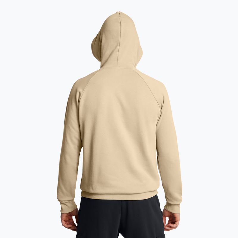 Férfi Under Armour Rival Fleece Logo HD városi khaki/summit fehér melegítőfelső 2