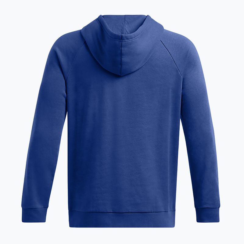 Férfi Under Armour Rival Fleece Logo HD tech kék/éjszakai sötétkék pulóver 2