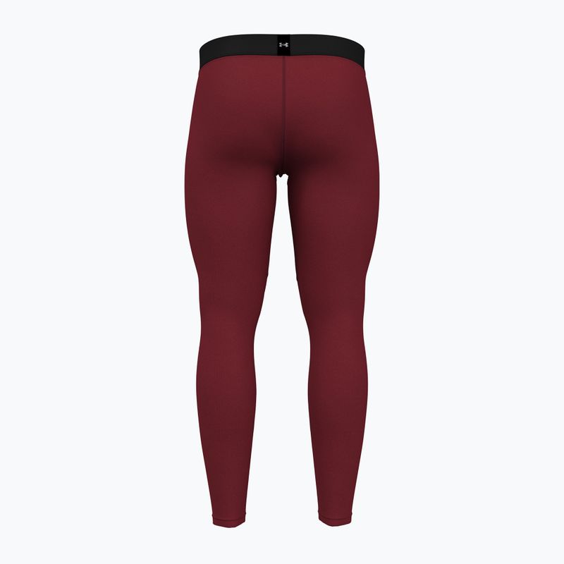 Under Armour Elite CG bíbor / metál ezüst férfi edzés leggings 2