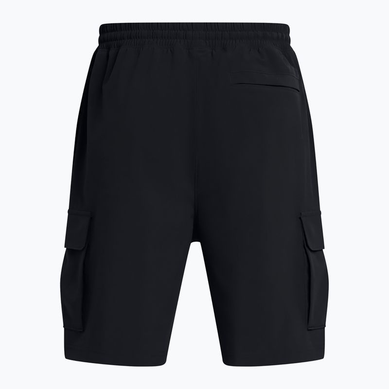 Férfi edzőshort Under Armour Vibe Woven Cargo black/white 2