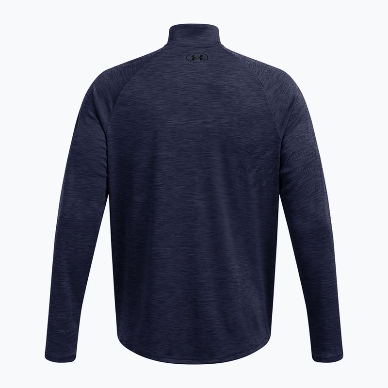 Férfi pulóver Under Armour Tech Textured 1/2 Zip midnight navy/black 2