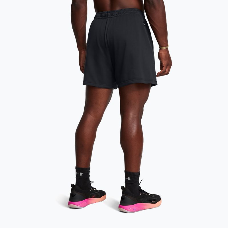 Férfi rövidnadrág Under Armour Project Rock Terry Badge Of Honor Fleece black 3