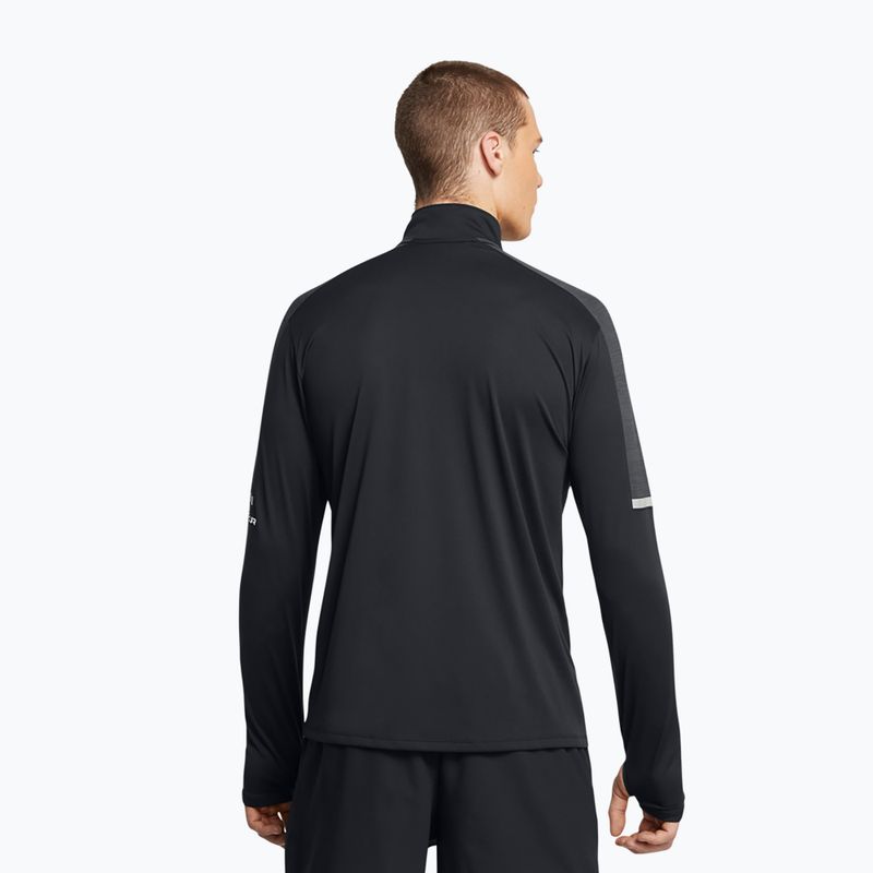 Férfi Under Armour Tech Utility 1/4 Zip hosszú ujjú edzőruha fekete/fekete/fehér 2