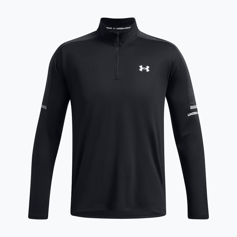 Férfi Under Armour Tech Utility 1/4 Zip hosszú ujjú edzőruha fekete/fekete/fehér 3