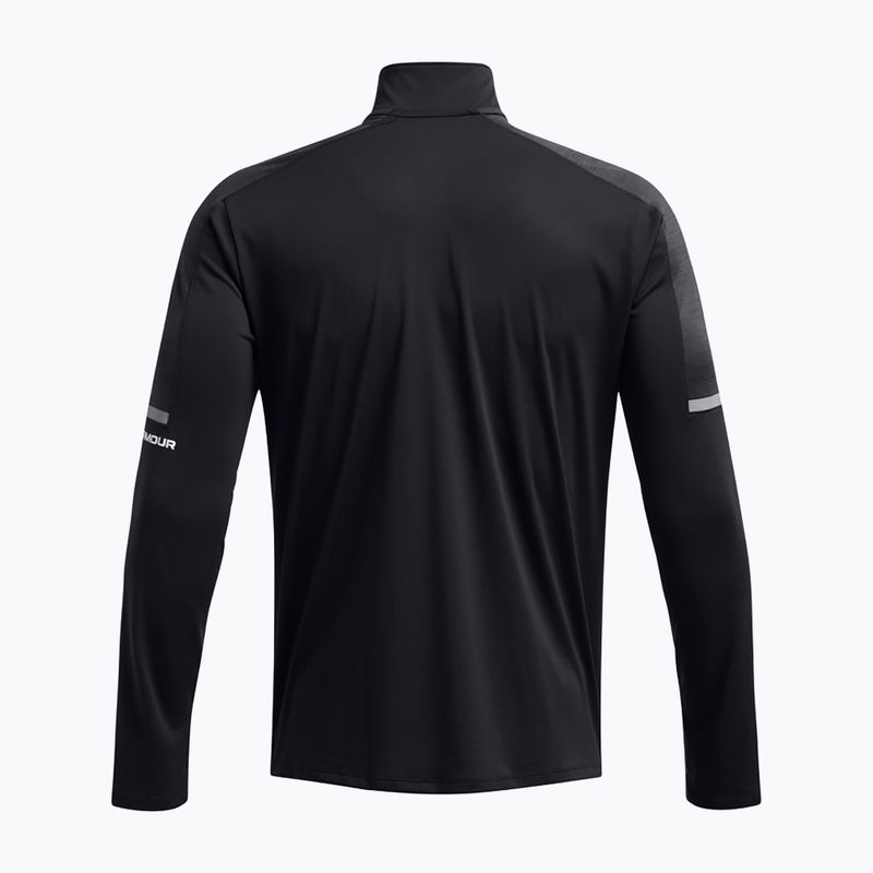 Férfi Under Armour Tech Utility 1/4 Zip hosszú ujjú edzőruha fekete/fekete/fehér 4