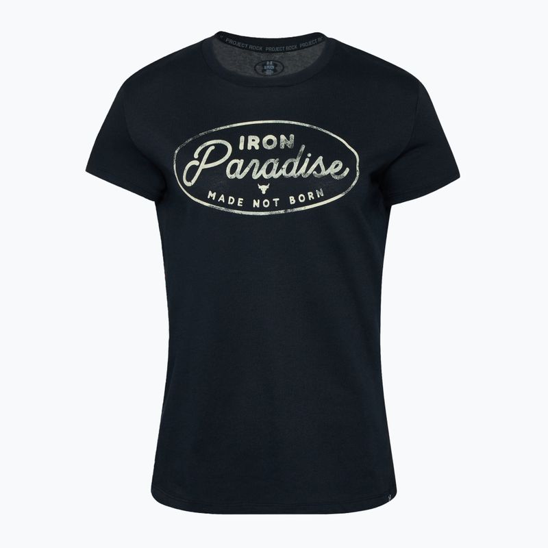 Női edzőpóló Under Armour Project Rock HW black/silt