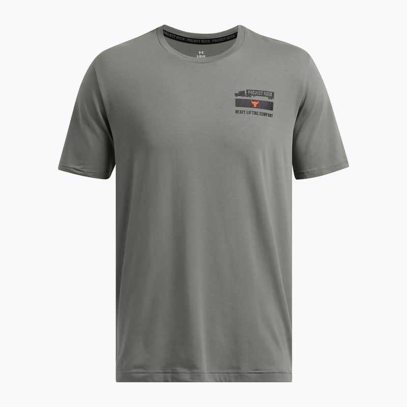 Férfi edzőpóló Under Armour Project Rock 60/40S clay green/team orange/black