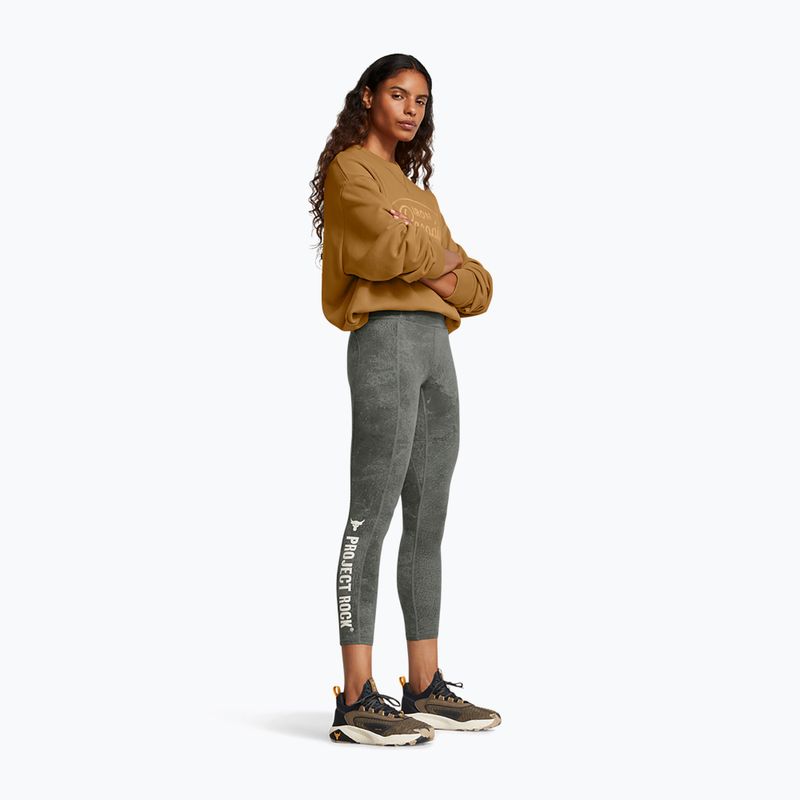 Női sportleggings Under Armour Project Rock clay green / silt 2