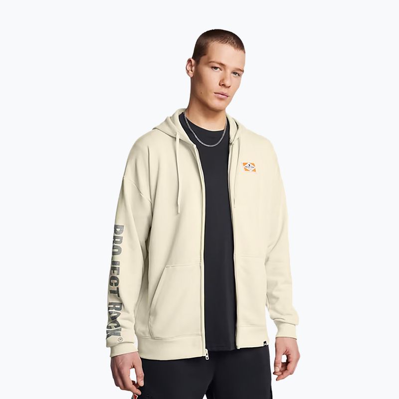 Férfi pulóver Under Armour Project Rock HWT Full Zip silt/clay green