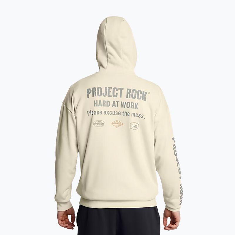 Férfi pulóver Under Armour Project Rock HWT Full Zip silt/clay green 2