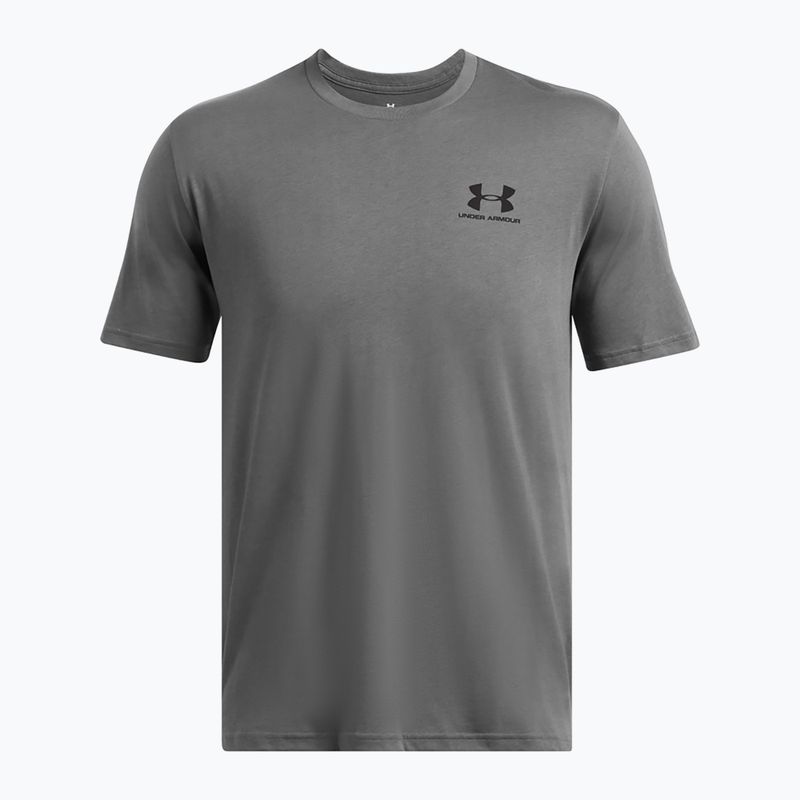 Férfi Under Armour Sportstyle bal mellkasi póló castlerock/fekete 3