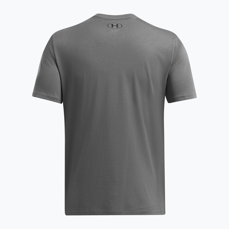 Férfi Under Armour Sportstyle bal mellkasi póló castlerock/fekete 4
