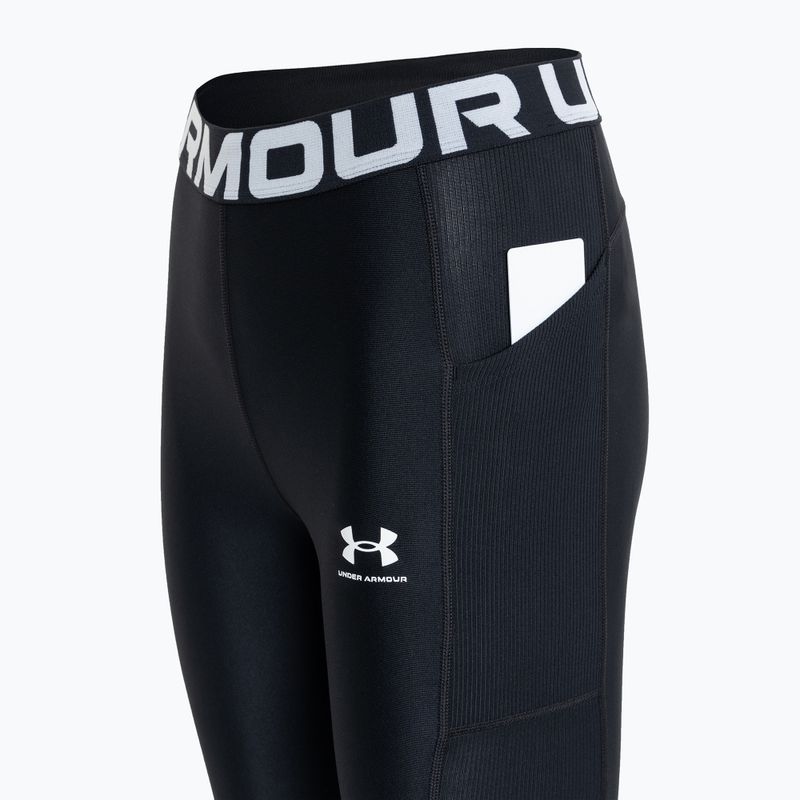 Under Armour női edző leggings fekete/fekete/fehér 4