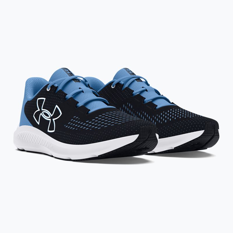 Under Armour Charged Pursuit 3 Big Logo női futócipő fekete/horizon kék/fehér 8