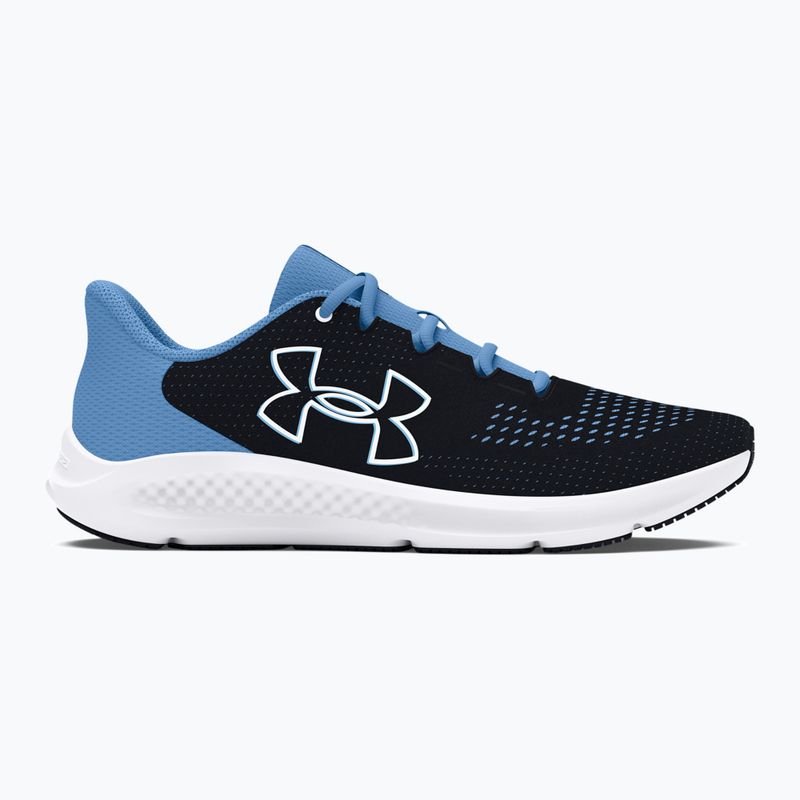 Under Armour Charged Pursuit 3 Big Logo női futócipő fekete/horizon kék/fehér 9