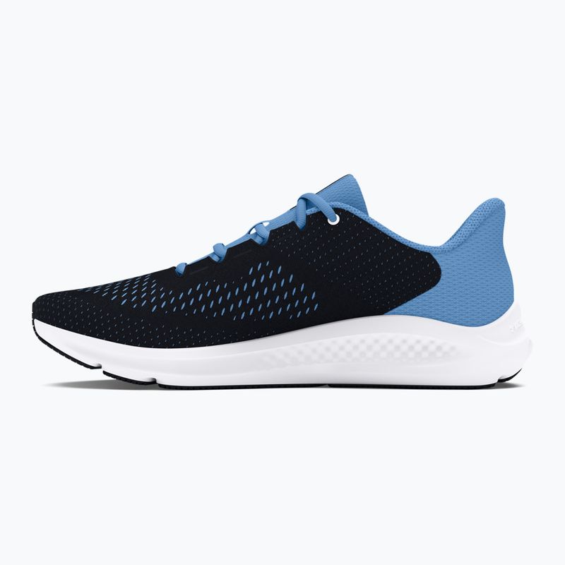 Under Armour Charged Pursuit 3 Big Logo női futócipő fekete/horizon kék/fehér 10