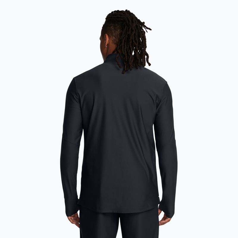 Under Armour Challenger Pro 1/4 Zip fekete / fehér férfi futball melegítőfelső 2
