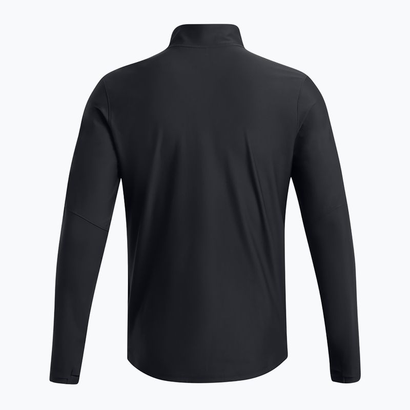 Under Armour Challenger Pro 1/4 Zip fekete / fehér férfi futball melegítőfelső 4