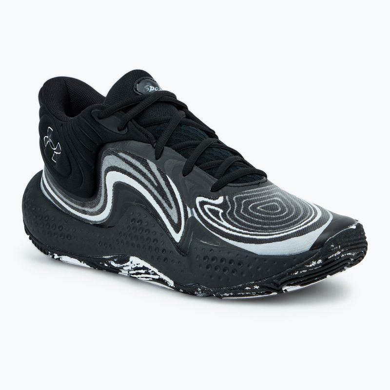 Under Armour Spawn 6 Mid kosárlabda cipő fekete/távoli szürke/mod szürke