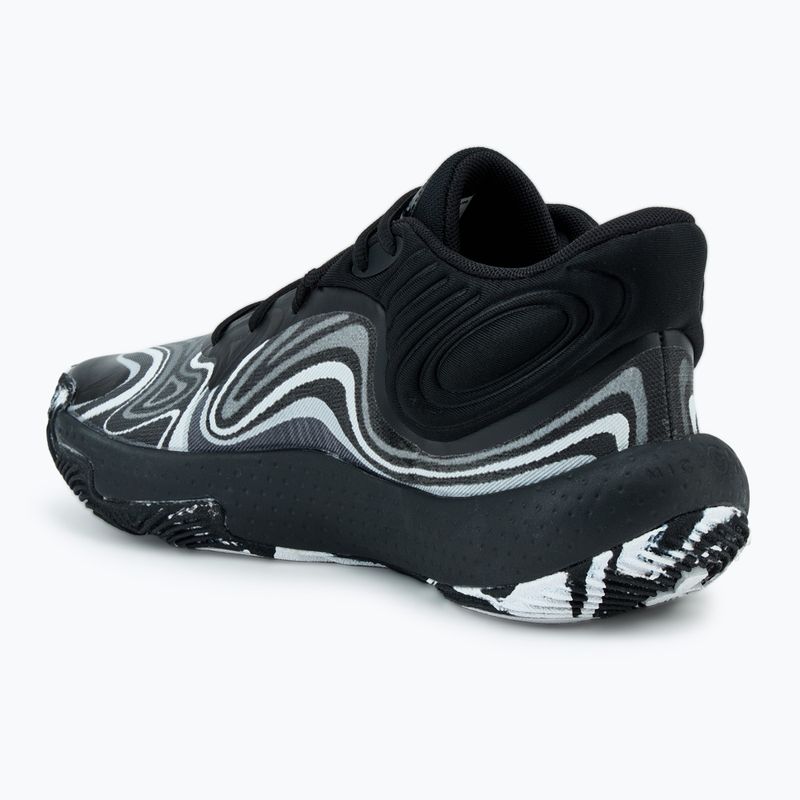Under Armour Spawn 6 Mid kosárlabda cipő fekete/távoli szürke/mod szürke 3