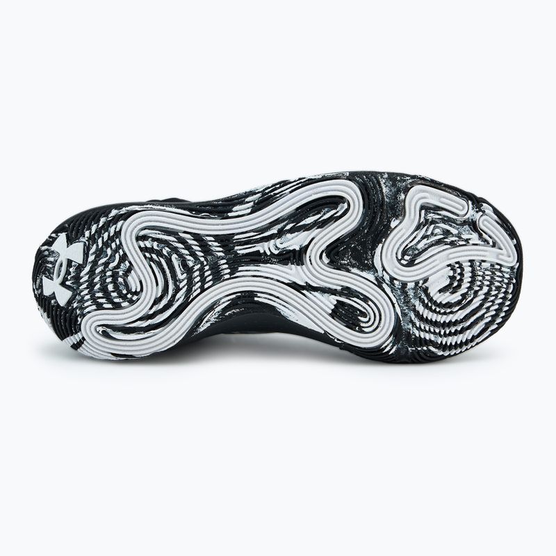 Under Armour Spawn 6 Mid kosárlabda cipő fekete/távoli szürke/mod szürke 4