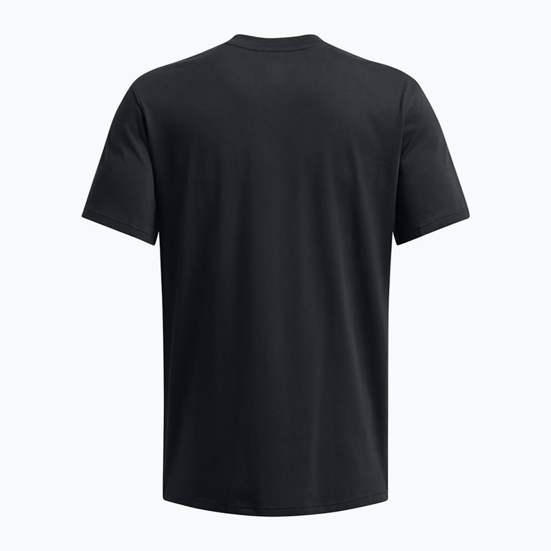 Under Armour Curry Hvyweight Logo fekete/fehér férfi póló 4