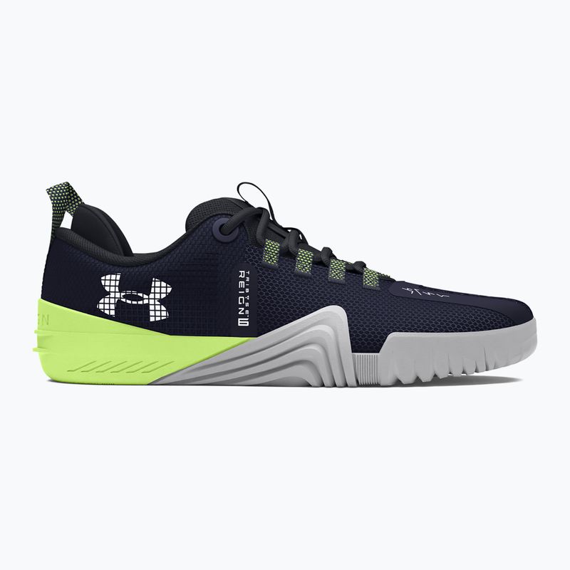 Under Armour férfi edzőcipő TriBase Reign 6 midnight navy/morph zöld/fehér 8