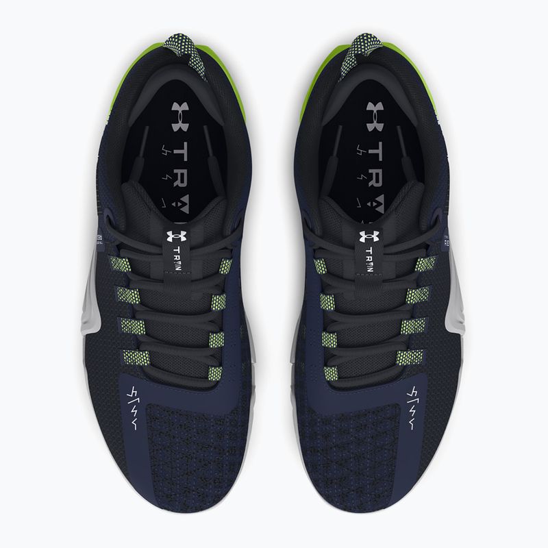 Under Armour férfi edzőcipő TriBase Reign 6 midnight navy/morph zöld/fehér 11