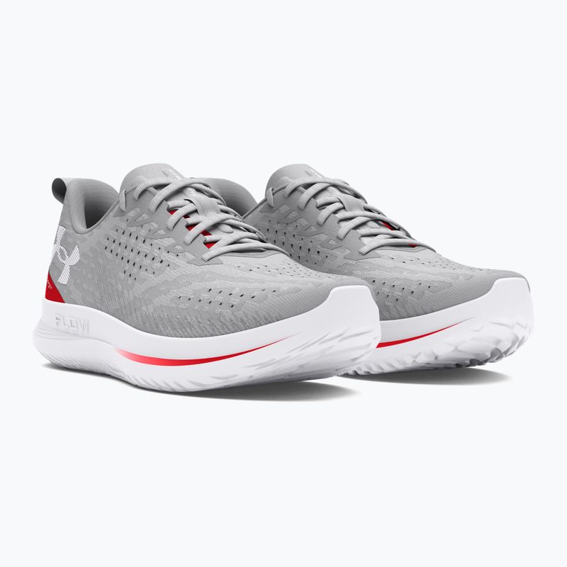 Under Armour Velociti 4 halo szürke/rézvörös/fehér férfi futócipő