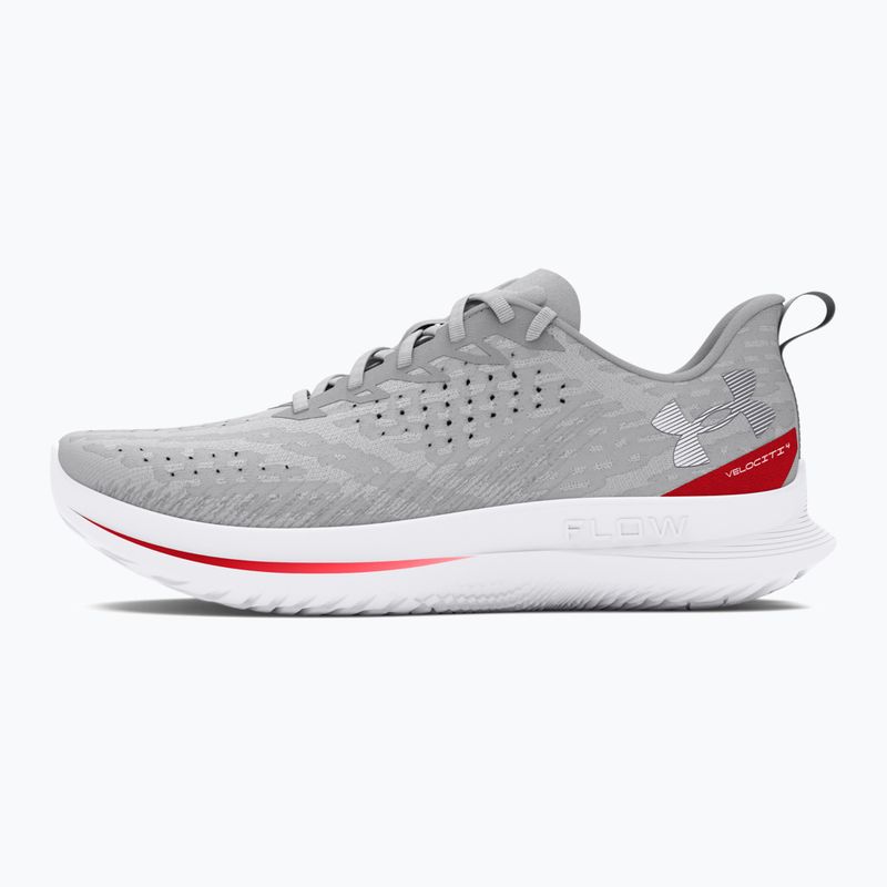 Under Armour Velociti 4 halo szürke/rézvörös/fehér férfi futócipő 2