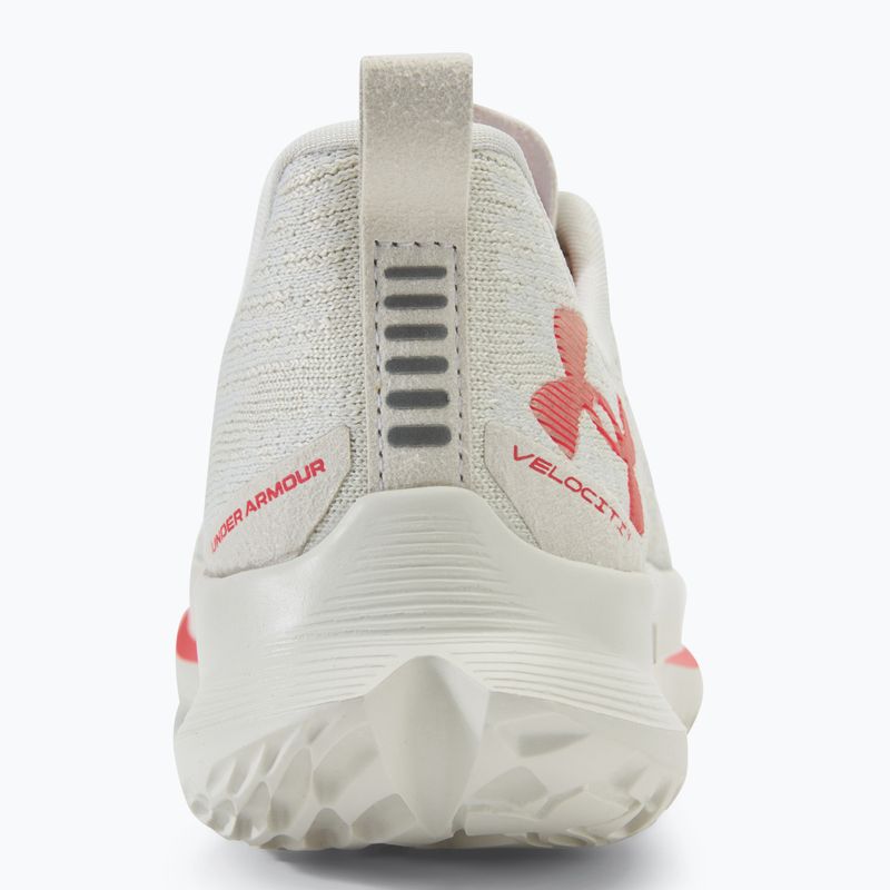Női futócipő Under Armour Velociti 4 SE summit white/white clay/racer red 6