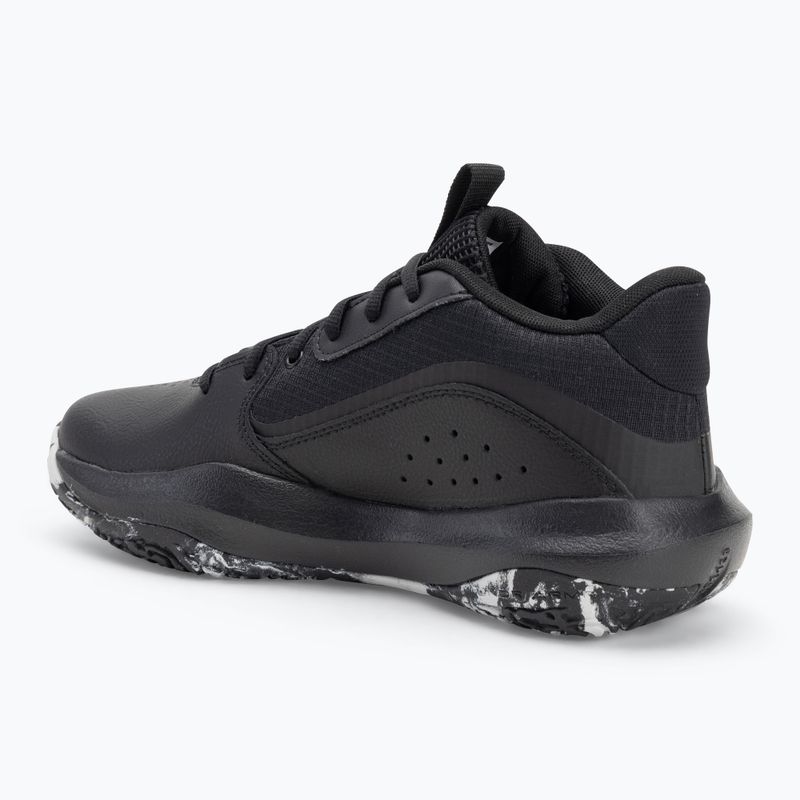 Under Armour Lockdown 7 kosárlabda cipő fekete/fekete/metál ezüst 3