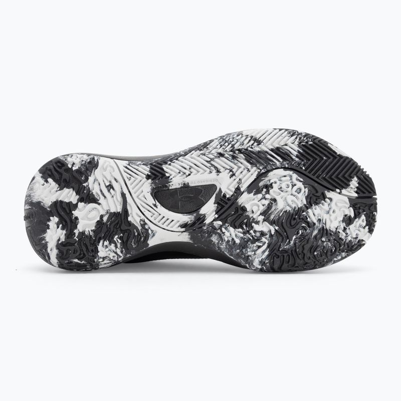 Under Armour Lockdown 7 kosárlabda cipő fekete/fekete/metál ezüst 4