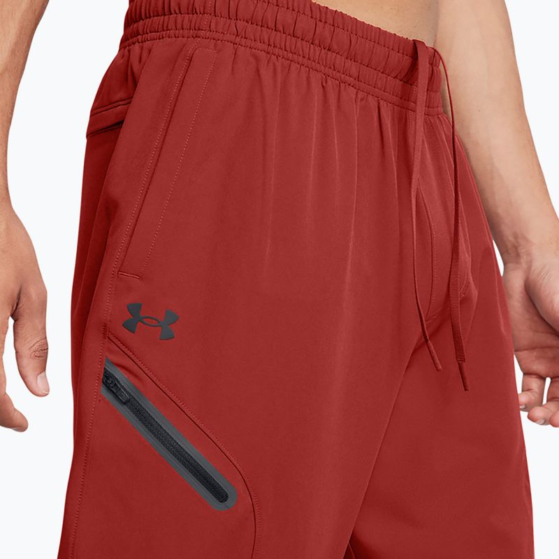 Férfi Under Armour Unstoppable Joggers földnarancs/fekete nadrág 4