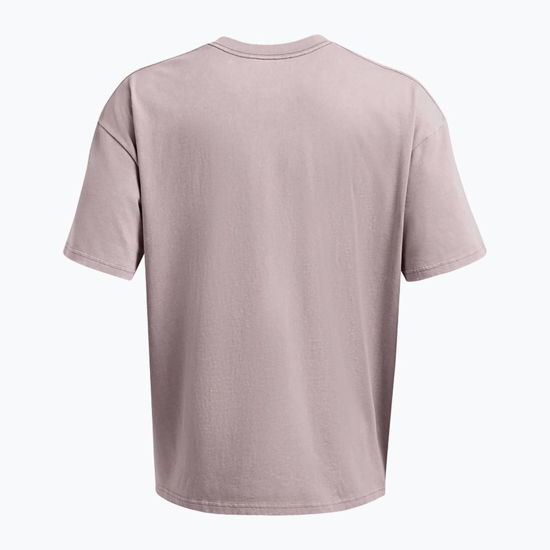 Férfi póló Under Armour HW OS Logo Wash tetra gray/white 4