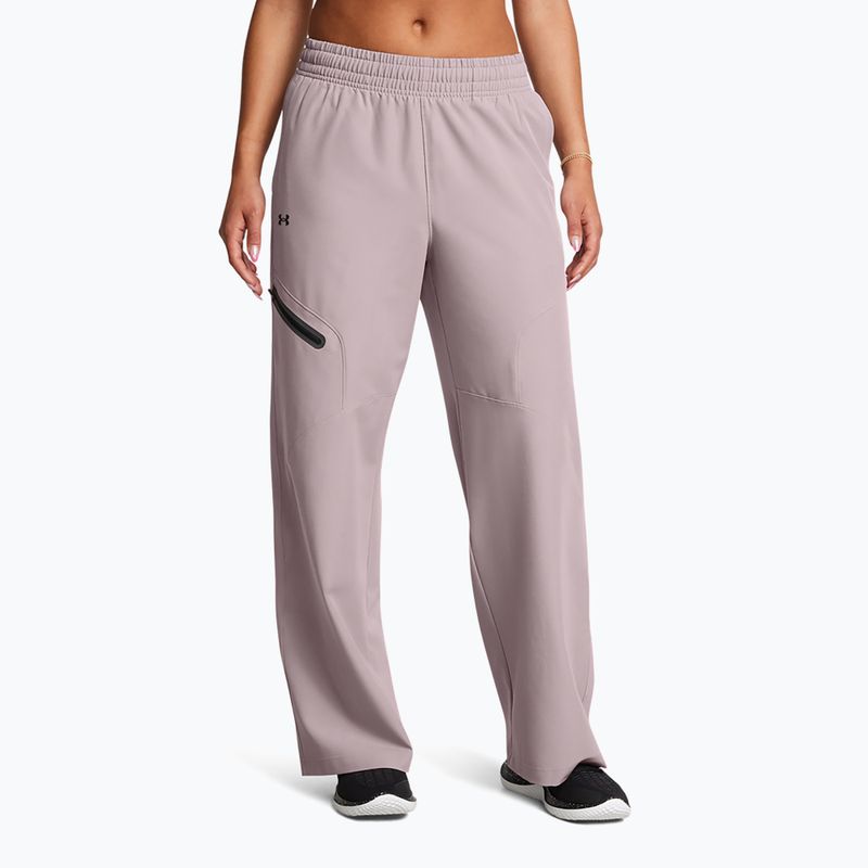 Under Armour női nadrág Unstoppable Woven Wide Leg tetra szürke/fekete