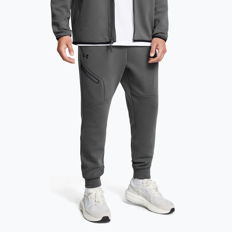 Férfi Under Armour Unstoppable Fleece castlerock/fekete nadrág